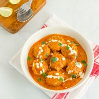 Butter Chicken Meatballs | Easy Chicken Meatball Recipe