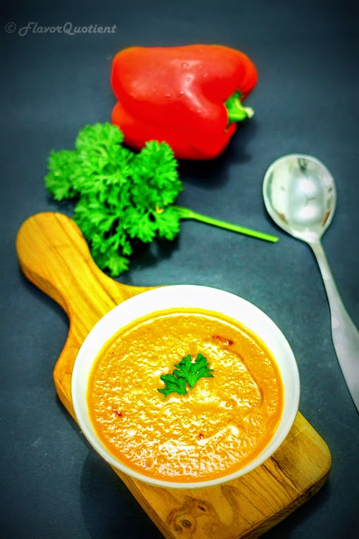 roasted red bell pepper soup