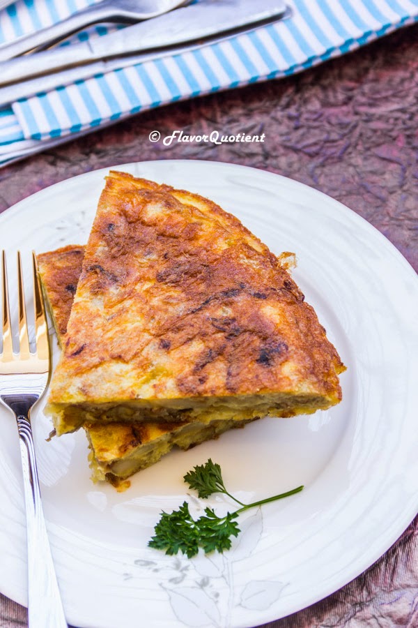 Spanish Omelette | Classic Tortilla Espanola | Flavor Quotient | Spanish omelette, also known as Tortilla Española is the classic Spanish favorite for breakfast or brunch!
