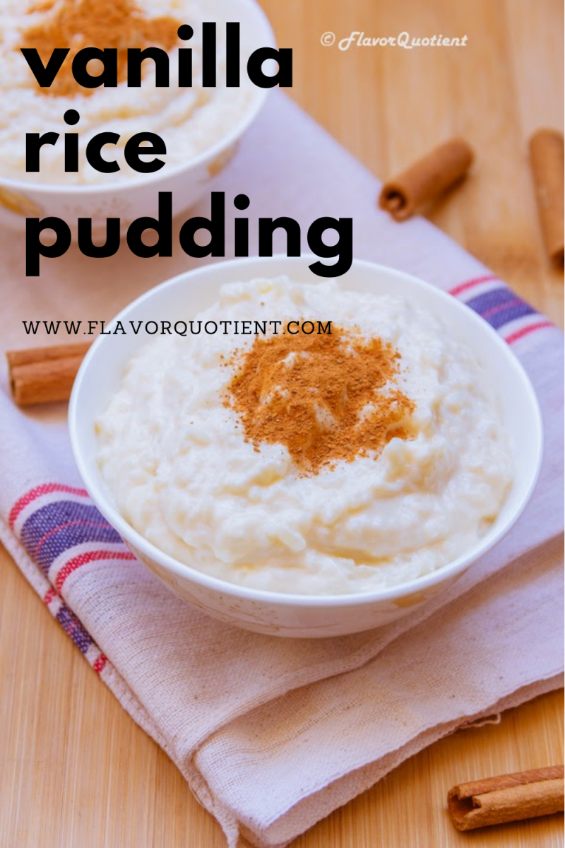 This creamy vanilla rice pudding with the kiss of cinnamon is the perfect dessert after a satisfying home-cooked meal! This easy vanilla rice pudding recipe is guranteed to help you make the best ever rice pudding at home! You can make a vegan vanilla rice pudding too by replacing dairy milk with coconut milk! | vanilla rice pudding recipe | classic vanilla rice pudding | vanilla rice pudding cinnamon | vanilla rice pudding homemade