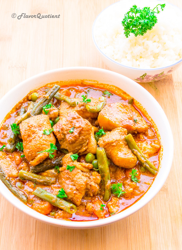 Thai Red Fish Curry | Flavor Quotient | Experience the best & freshest Thai flavors with this Thai red fish curry that has all Thai flavors amalgamated in one bowl along with succulent cubes of fish & array of veggies!
