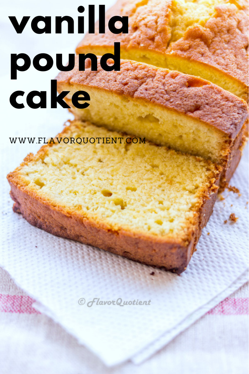 The super-buttery and moist vanilla pound cake is undisputedly the best pound cake your will ever make! With this fail-proof pound cake recipe, I guarantee that you will churn out beautifully golden brown and moist vanilla pound cake every time! | vanilla pound cake recipe | vanilla pound cake easy recipe | lemon vanilla pound cake | vanilla pound cake loaf pan | vanilla pound cake bundt pan