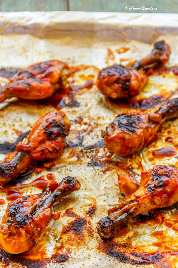 Barbecue Chicken Drumsticks in Homemade Barbecue Sauce – Flavor Quotient: The classic barbecue chicken turns out best with the homemade barbecue sauce and this hassle-free method will guarantee perfectly charred yet succulent barbecue chicken every time!