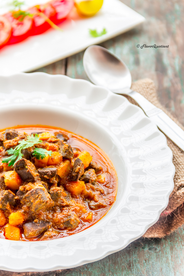 Lamb Liver Curry | Flavor Quotient | This spicy lamb liver curry is a truly traditional Indian curry with all the amazingness Indian cuisine has to offer! The flavors of this lamb liver curry reflect the genuine Indian touch from the root!