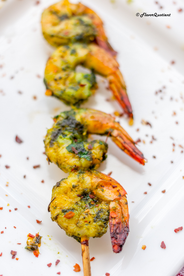 Grilled Shrimps with Garlic and Herbs | Flavor Quotient | These grilled shrimps with garlic and herbs are the best shrimps I have had till date and you guys can’t miss on these! You just can’t!