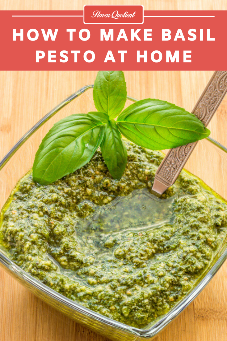 Homemade Spinach Basil Pesto | Flavor Quotient | Your search for the ultimate homemade basil pesto ends here! This easy and quick recipe of basil pesto is just perfect for all us pesto lovers!