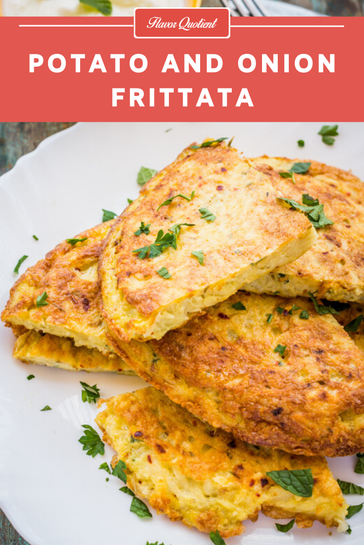 Potato & Onion Frittata | Flavor Quotient | I bring to you a very easy yet very tasty breakfast frittata which takes no time to prepare and makes everyone happy at the same time!