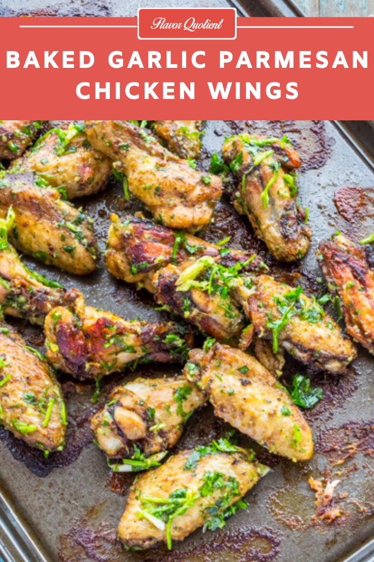 Baked Garlic Parmesan Chicken Wings | Flavor Quotient | A superbly easy and quick baked garlic parmesan chicken wings recipe to keep handy for that sudden party when your friends self-invite themselves only because of the popularity of your culinary skills and you can’t let yourself disappoint them!