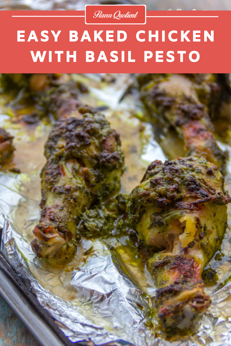 Baked Pesto Chicken | Flavor Quotient | Had enough of pesto pasta? Give it a miss this time and use your basil pesto for this mind-blowing baked pesto chicken today!