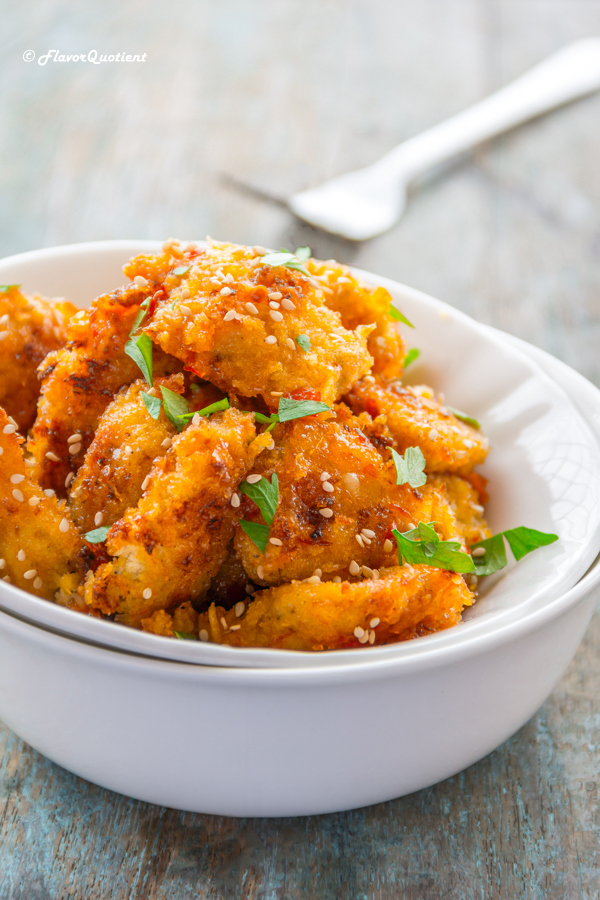 Spicy Honey Garlic Chicken Bites | Flavor Quotient | picy honey garlic chicken bites are the easiest, quickest and yummiest chicken snack that you could ever possibly make!