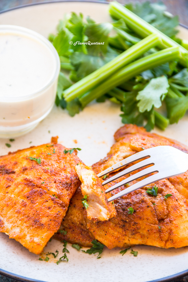 Spicy Pan Seared Tilapia | Flavor Quotient | Sautéed fish always brings instant smile to my face and this spicy pan seared Tilapia is no exception. The combination of spices here brings out the maximum flavor of Tilapia perfectly!