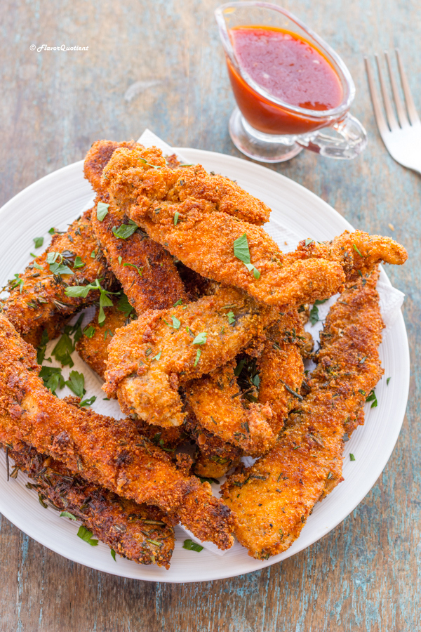Crispy Fried Chicken Strips | Flavor Quotient | Today I bring to you an insane snack recipe of crispy fried chicken strips! You will simply be sold out to this unbelievable crispy fried chicken strips and I can bet high stakes on that!