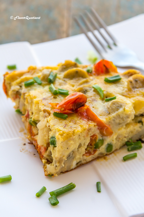 Tomato & Sausage Frittata *Video Recipe* | Tomato & Sausage frittata is the best breakfast you can ever think of. It is high on protein as well as fiber and simply great in taste! What can beat a good frittata!