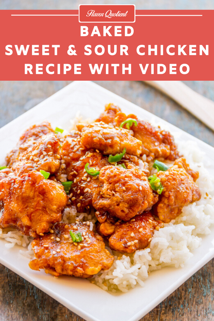Baked Sweet and Sour Chicken | Flavor Quotient | Baked sweet and sour chicken is the trendiest thing on internet at the moment and for very good reasons! They are incredibly tasty and utterly easy to make! Here is how!