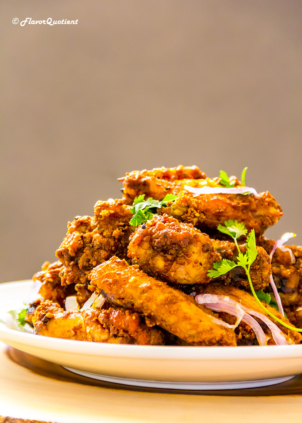 Indian Spiced Roasted Chicken Wings | Flavor Quotient | The crispiest roasted chicken wings with Indian spices are the most addictive chicken wings we ever made at home; it’s super spicy and super yummy!