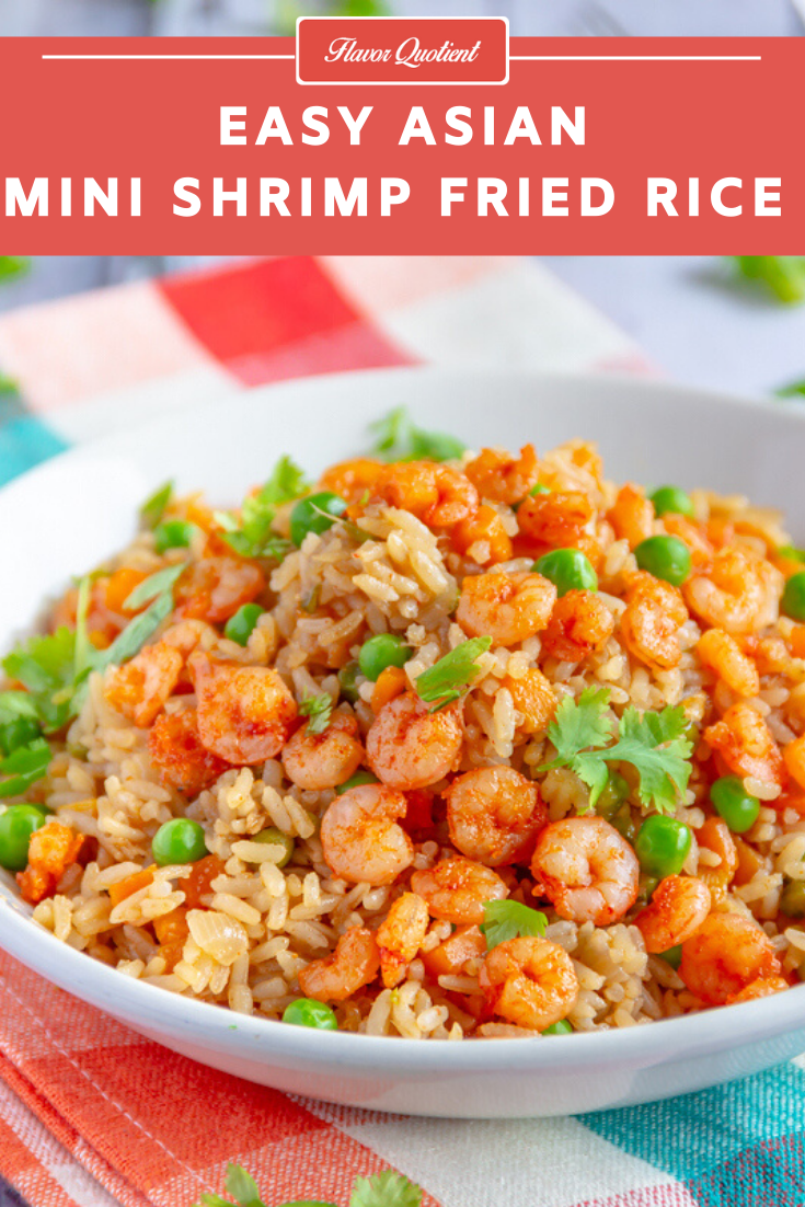 Easy Asian Shrimp Fried Rice Recipe | Flavor Quotient | This super-delicious Asian shrimp fried rice made with mini shrimps and generous mix of veggies will never let you order from any of your favorite take-aways ever again!