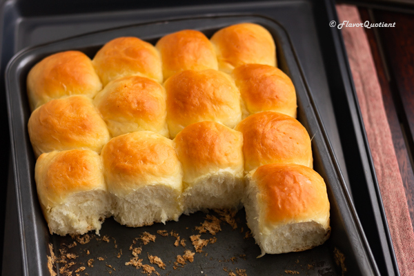 Easy Homemade Dinner Rolls Recipe | Flavor Quotient | Ready to turn your home into a bakery? Then bake this easy spectacular dinner rolls at home and mesmerize in the world’s best aroma ever – the baking aroma!
