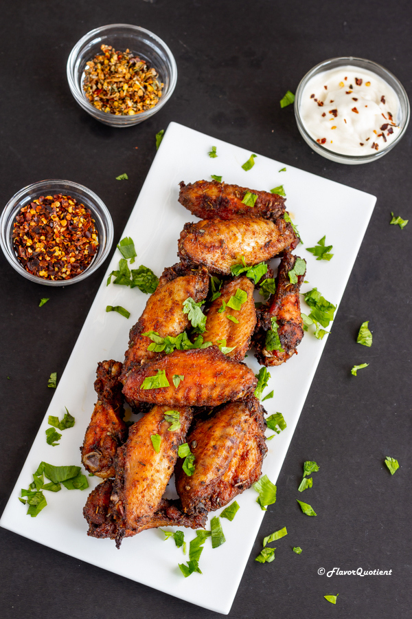 Epic Dry Rub Baked Chicken Wings | Flavor Quotient | If you want to make one mind-blowing chicken wings recipe, then that has to be this dry rub baked chicken wings!