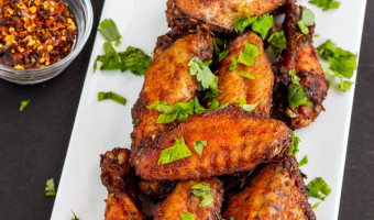 Dry rub baked chicken wings