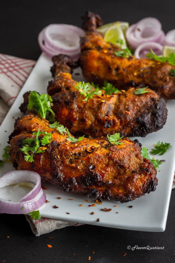 Indian Spiced Chargrilled Chicken Kebab | Flavor Quotient | Flavorful chargrilled chicken kebab is the perfect party starter and is great for weeknight dinner too! This yogurt marinated Indian spiced chicken kebab will be your favorite grilled chicken from the very first bite!