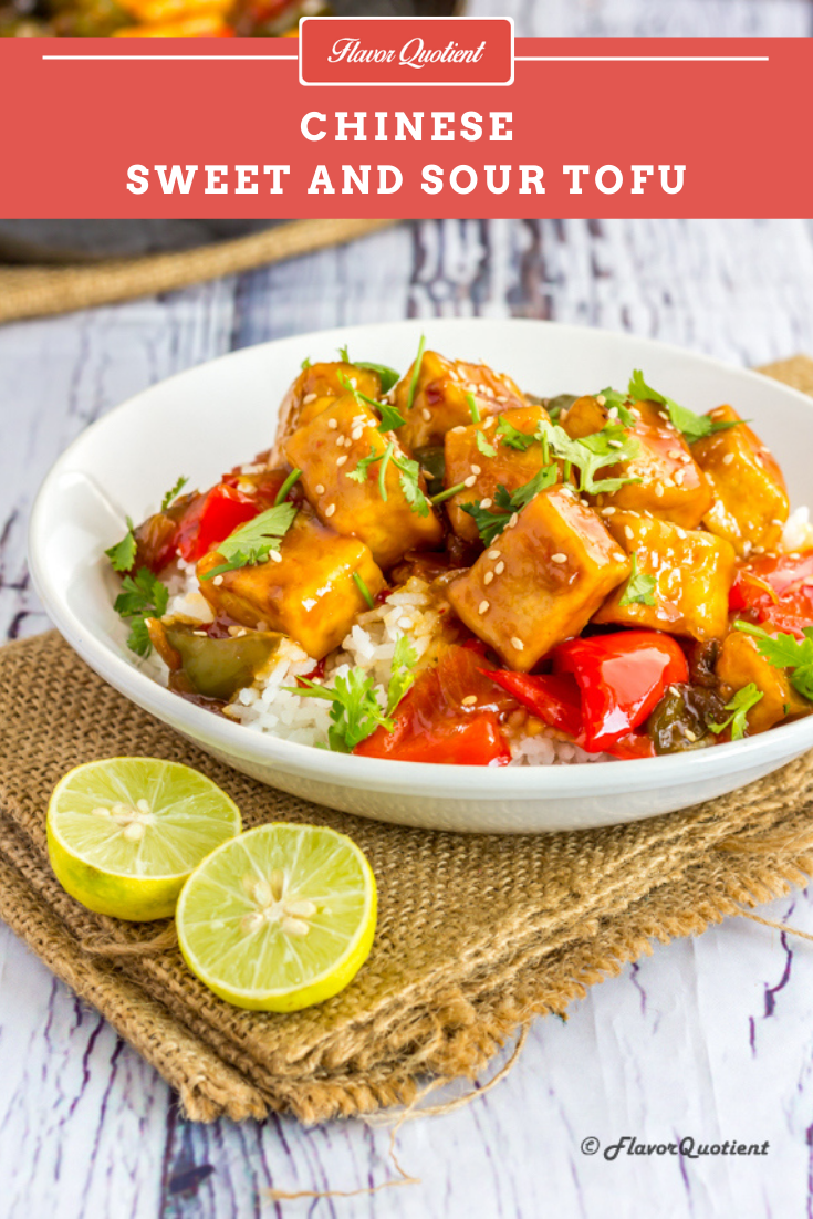 Vegan Stir-Fried Sweet and Sour Tofu |  Flavor Quotient | My vegan sweet and sour tofu is the perfect side to a warm bowl of rice for your meatless Mondays and I bet the meat lovers will love this vegan delicacy too!