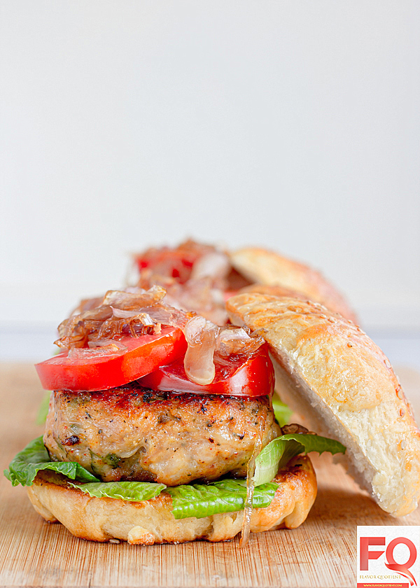 Grilled Chicken Burger with Homemade Hamburger Buns - Flavor Quotient : If I get to pick one recipe which brought me immense happiness off late, then it has to be this grilled chicken burger with homemade hamburger buns!