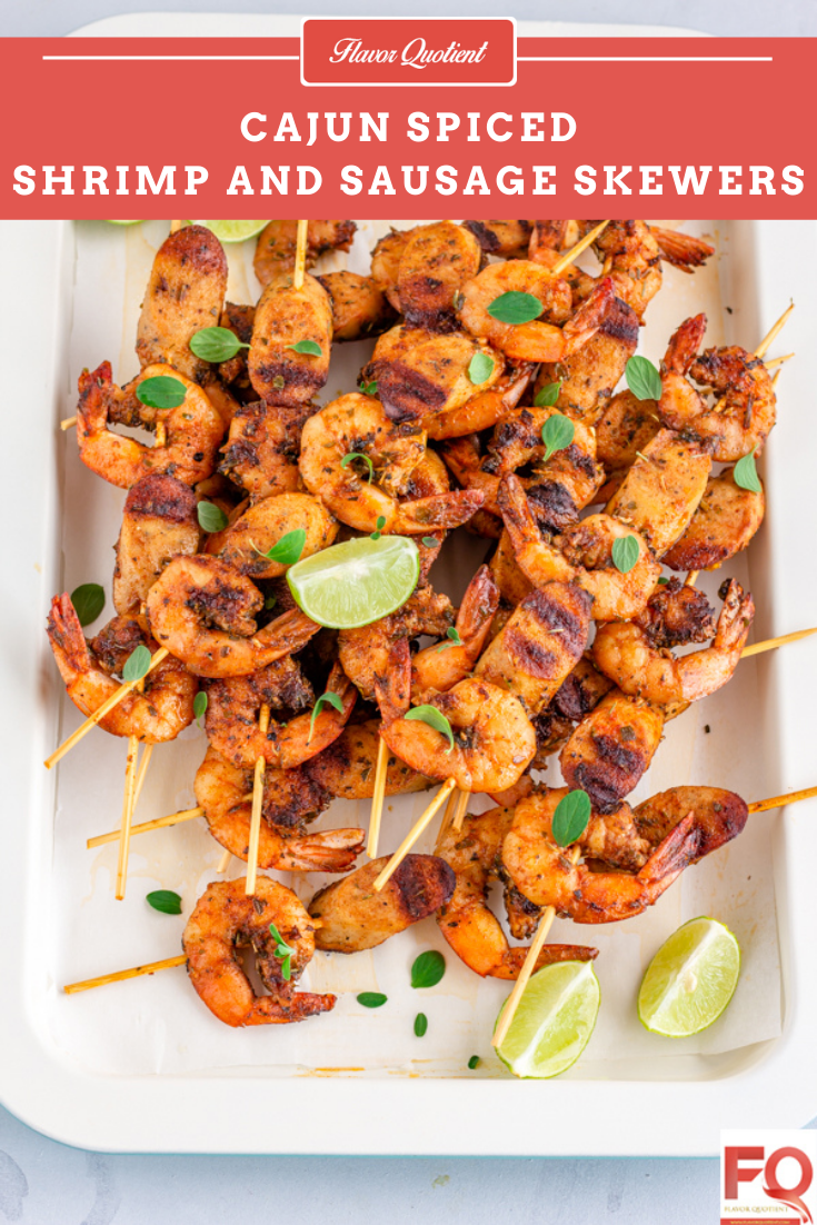Shrimp and Sausage Skewers | Flavor Quotient | This stunning recipe of shrimp and sausage skewers will simply blow all of you away!
