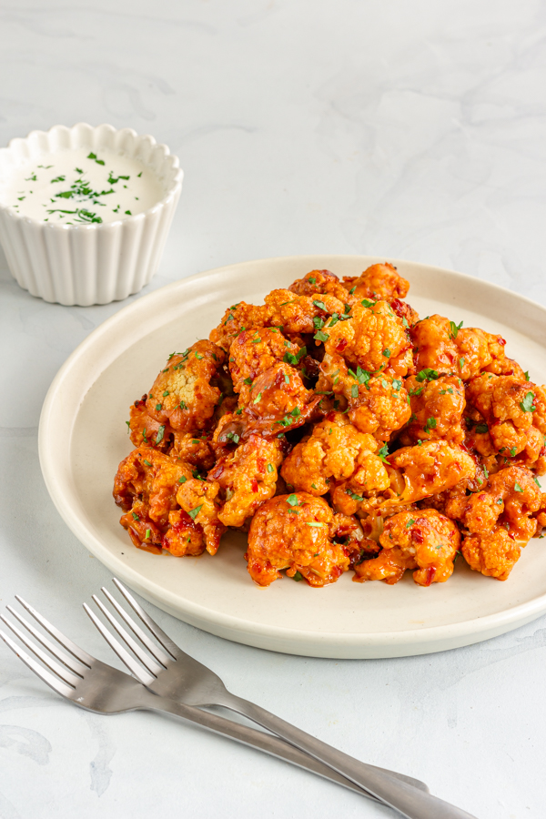 Roasted Cauliflower Wings | Flavor Quotient | These roasted vegan cauliflower wings are the perfect substitute to the good old chicken wings for all my vegan readers out there!