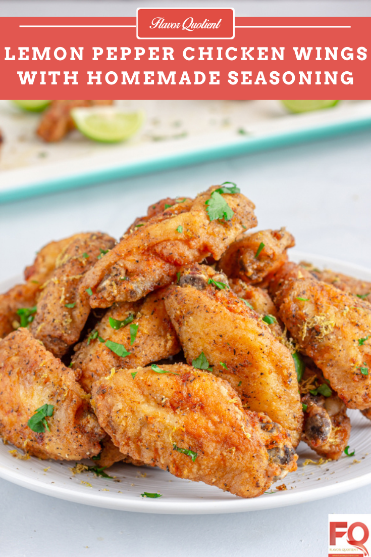 Lemon Pepper Chicken Wings with Homemade Lemon Pepper Seasoning | Flavor Quotient | Take the restaurant favorite lemon pepper chicken wings to next level by whipping up your own lemon pepper seasoning at home in a jiffy!