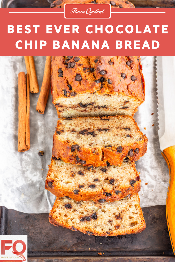 Best Ever Chocolate Chips Banana Bread | Flavor Quotient | Chocolaty goodness with moist banana bread is the blissful match made in heaven – you gotta try this chocolate chips banana bread now!