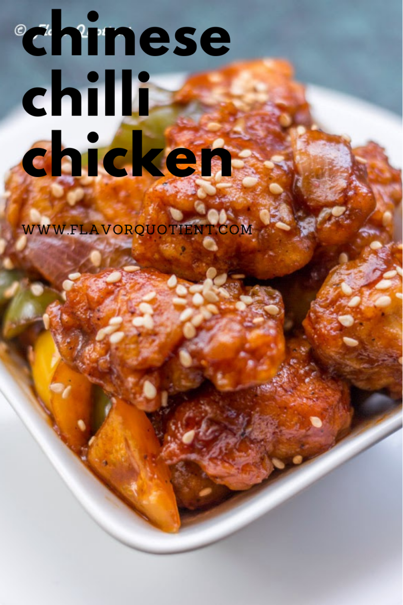 Indo-Chinese Chilli Chicken Recipe - Flavor Quotient