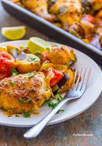Indian Spiced Tray Baked Chicken with Veggies - FQ