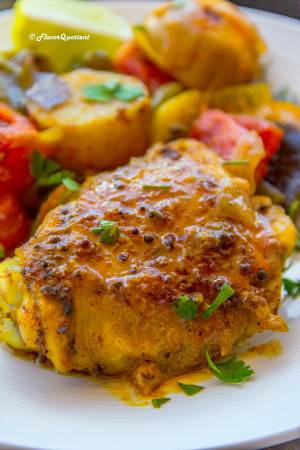 Indian Spiced Tray Baked Chicken with Veggies - FQ