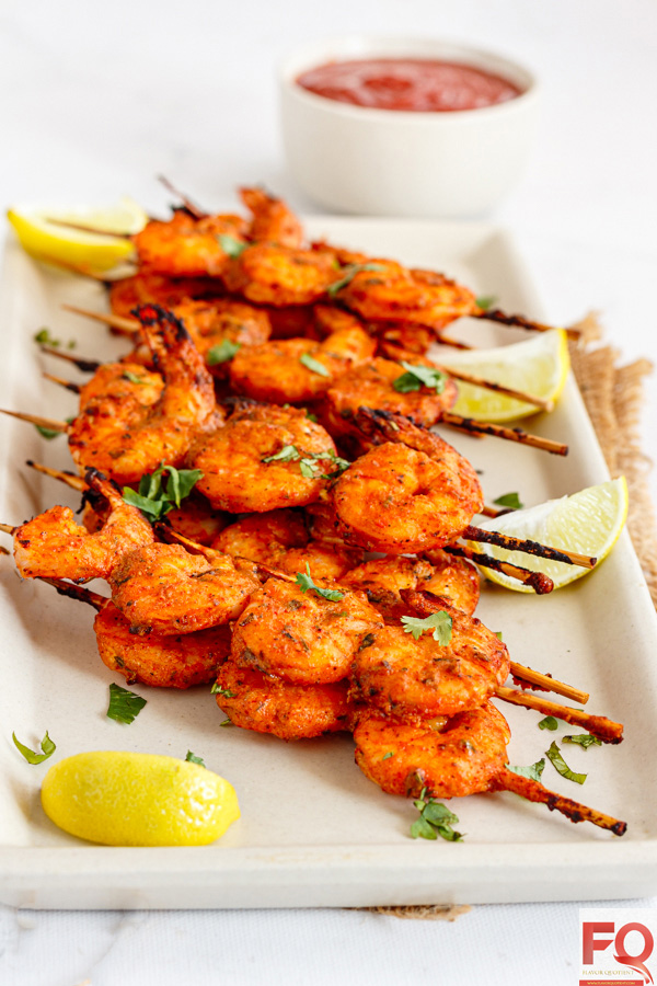 2-Airfryer Shrimps on the Skewers