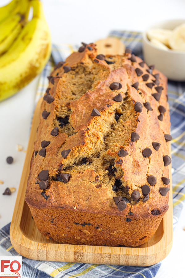 7-Banana Oatmeal Bread with Chocolate Chips