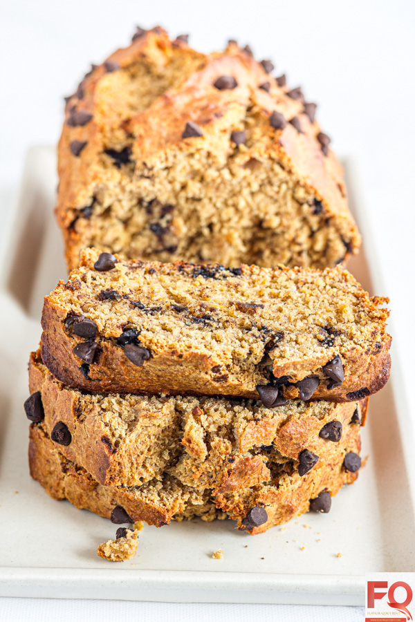 2-Banana Oatmeal Bread with Chocolate Chips
