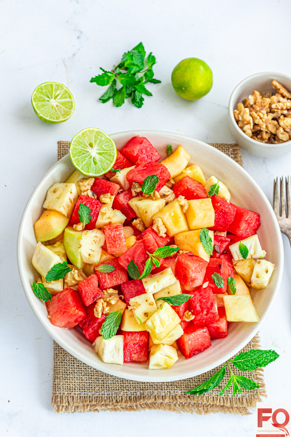 3-Watermelon Pineapple Fruit Salad