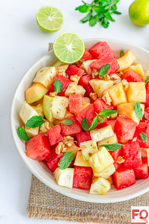 4-Watermelon Pineapple Fruit Salad